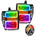 2008-2010 Ford F-250/F-350 Super Duty Pre-Assembled Halo Headlights - Chrome Housing with RF Controller.