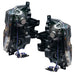 Rear view of 2008-2010 Ford F-250/F-350 Super Duty Pre-Assembled Halo Headlights - Black