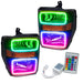 2008-2010 Ford F-250/F-350 Super Duty Pre-Assembled Halo Headlights - Black with Simple Controller.