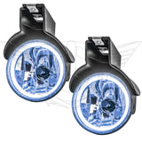 1997-2000 Dodge Durango Pre-Assembled Fog Lights with white LED halo rings.