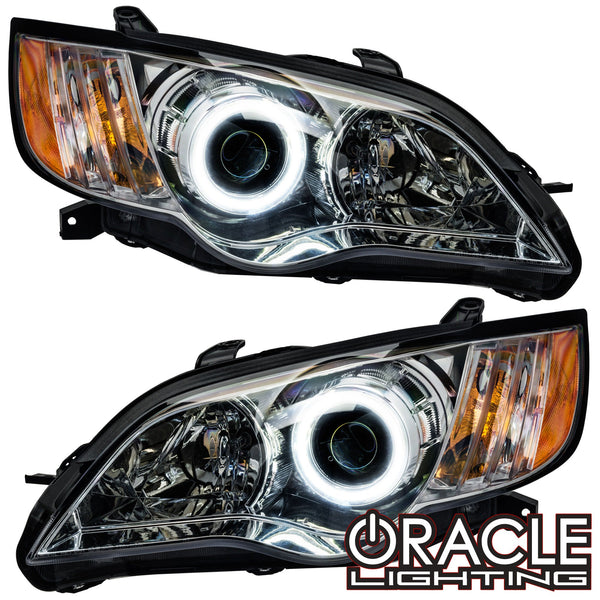 2008-2009 Subaru Legacy Pre-Assembled Headlights - Chrome