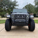Front end of a Jeep with Oculus Headlights installed.