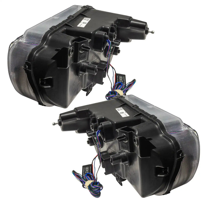 Side view of 2008-2014 Dodge Challenger Pre-Assembled Halo Headlights - Non HID - Chrome