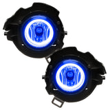 2008-2014 Nissan Armada Pre-Assembled Halo Fog Lights with blue halos.