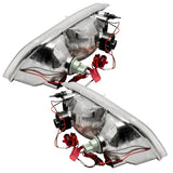 1998-2011 Ford Crown Victoria Pre-assembled Halo Headlights - Halogen - Chrome Housing