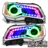 2011-2014 Chrysler 300C NON HID Pre-Assembled Headlights - Chrome Housing - ColorSHIFT DRL