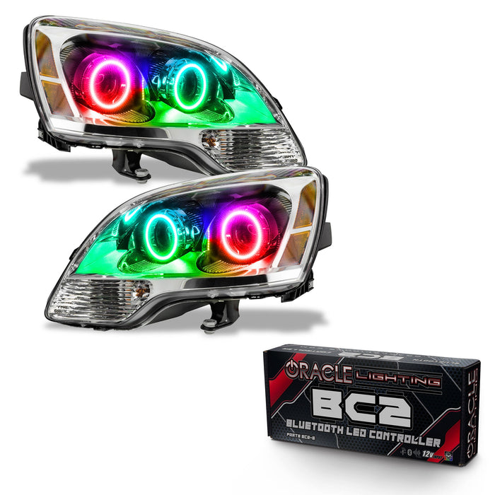 2008-2012 GMC Acadia Pre-Assembled Halo Headlights - 2nd Design - Halogen