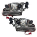 Rear view of 1997-2003 Ford F-150/F-250 Super Duty Pre-Assembled Halo Headlights - Chrome Housing