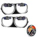 2015-2023 Dodge Challenger Pre-Installed Halo Headlight Bezels - ColorSHIFT Halos with RF Controller.