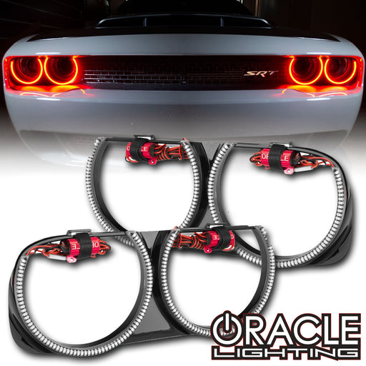 2015-2023 Dodge Challenger Pre-Installed Halo Headlight Bezels