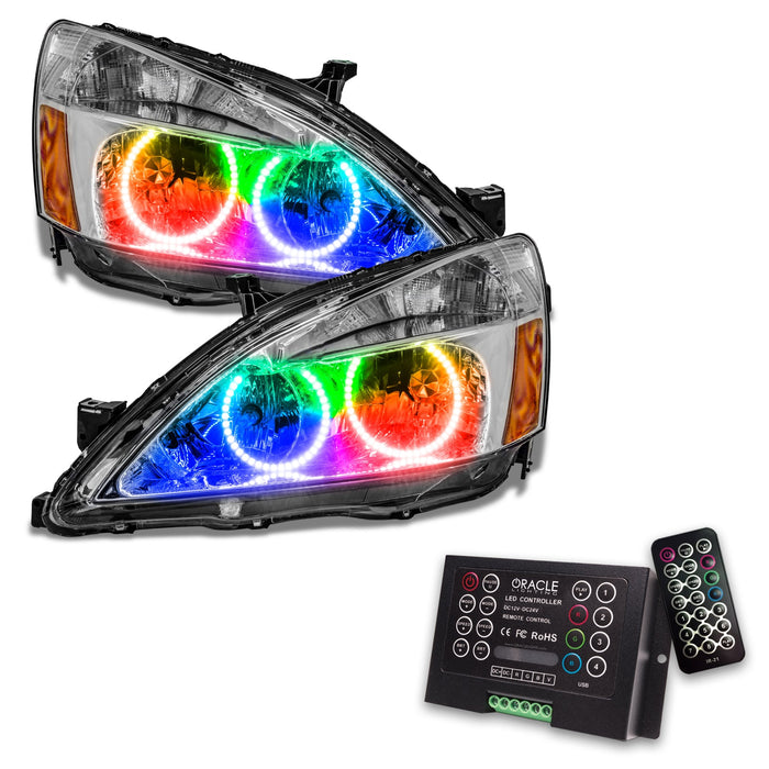 2003-2007 Honda Accord Coupe/Sedan Pre-Assembled Halo Headlights with 2.0 Controller.