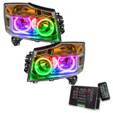 2008-2015 Nissan Armada Pre-Assembled Halo Headlights with 2.0 Controller.