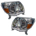 Angled view of 2005-2011 Toyota Tacoma Pre-Assembled Halo Headlights