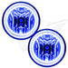 2008-2011 Ford Ranger Pre-Assembled Halo Fog Lights with blue LED halo rings.