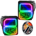 2011-2016 Ford F-250/F-350 Super Duty Pre-Assembled Headlights - Black with RF Controller.