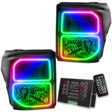 2011-2016 Ford F-250/F-350 Super Duty Pre-Assembled Headlights - Black with 2.0 Controller.