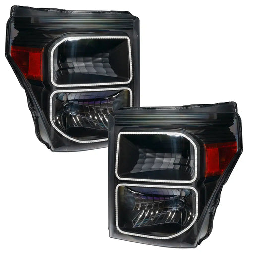 2011-2016 Ford F-250/F-350 Super Duty Pre-Assembled Headlights - Black