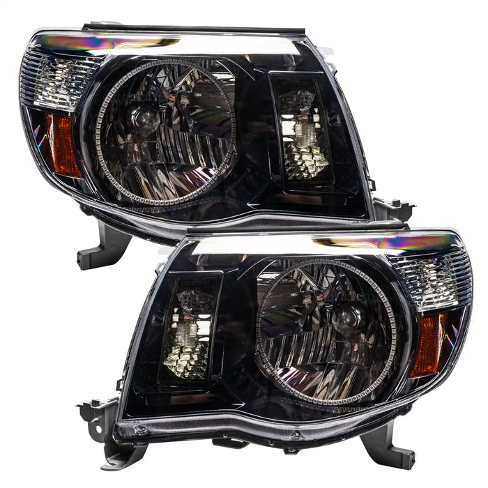 2005-2011 Toyota Tacoma Pre-Assembled Halo Headlights-Black