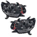 Rear view of 2012-2015 Toyota Tacoma Pre-Assembled Halo Headlights - Chrome