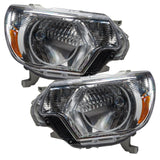 2012-2015 Toyota Tacoma Pre-Assembled Halo Headlights - Chrome