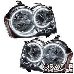 2005-2007 Jeep Grand Cherokee Pre-Assembled Headlights - Non HID - Chrome