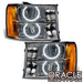 2007-2013 GMC Sierra Pre-Assembled Halo Headlights - Round Ring Design