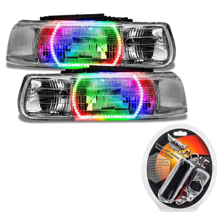 2000-2006 GMC Yukon Pre-Assembled Headlights with RF Controller.