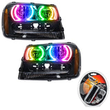 2002-2009 Chevrolet TrailBlazer Pre-Assembled Halo Headlights with RF Controller.