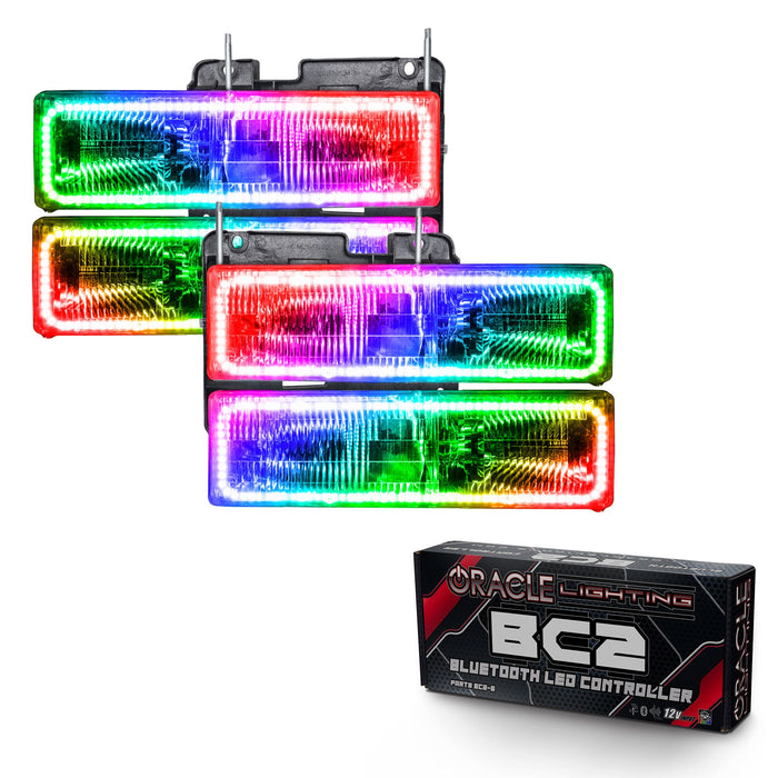 1992-1999 GMC Yukon Pre-Assembled Halo Headlights