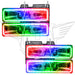 1992-1999 GMC Yukon Pre-Assembled Halo Headlights with ColorSHIFT Halos