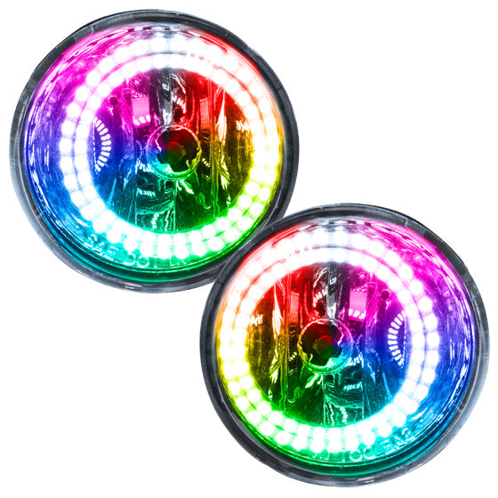 2004-2007 Nissan Armada Pre-Assembled Fog Lights with ColorSHIFT LED halo rings.