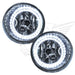 2004-2007 Nissan Armada Pre-Assembled Fog Lights with white LED halo rings.