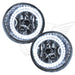 2004-2015 Nissan Titan Pre-Assembled Fog Lights with white LED halo rings.