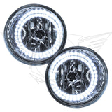 2004-2015 Nissan Titan Pre-Assembled Fog Lights with white LED halo rings.