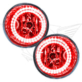 2004-2015 Nissan Titan Pre-Assembled Fog Lights with red LED halo rings.