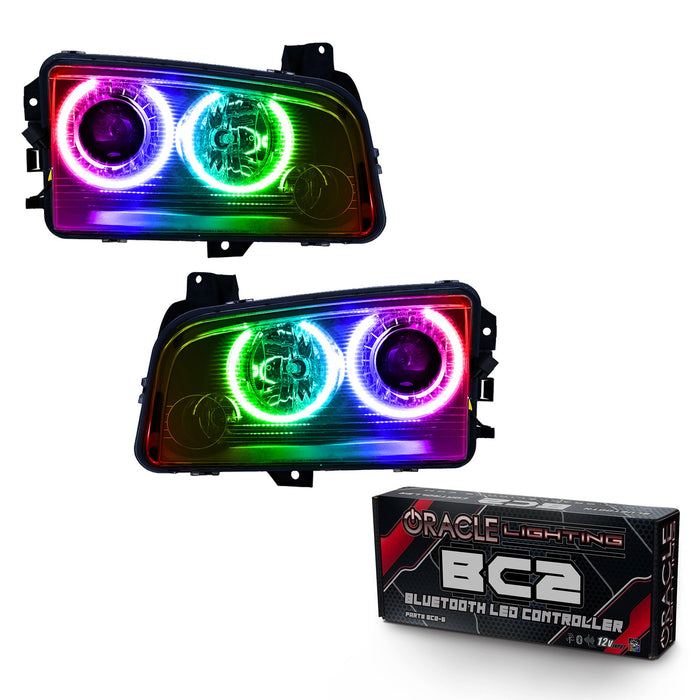 2008-2010 Dodge Charger Pre-Assembled Halo Headlights - HID