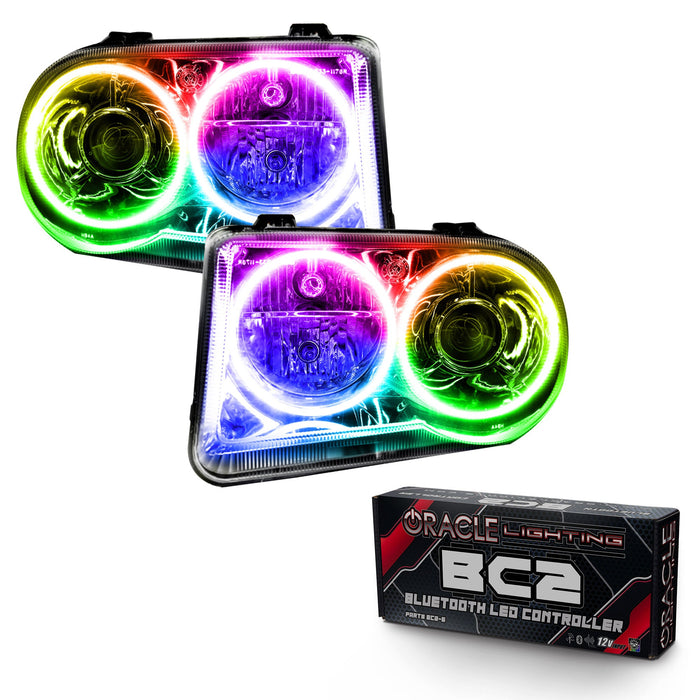 2005-2010 Chrysler 300C Pre-Assembled Halo Headlights - HID Style
