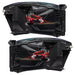 Rear view of 2007-2008 Dodge Ram Pre-Assembled Halo Headlights - Black