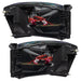 Rear view of 2007-2008 Dodge Ram Pre-Assembled Halo Headlights - Black