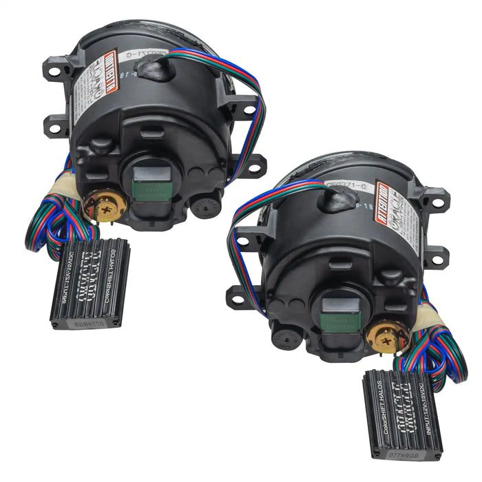 Rear view of 2012-2015 Toyota Tacoma Pre-Assembled Halo Fog Lights