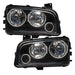 2005-2010 Dodge Charger Pre-Assembled Headlights - Non HID - Triple Halo