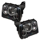 2005-2010 Dodge Charger Pre-Assembled Headlights - Non HID - Triple Halo