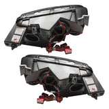 Rear view of 2005-2010 Dodge Charger Pre-Assembled Headlights - Non HID - Triple Halo