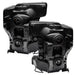 Rear view of 2017-2019 Ford F-250/F-350 Super Duty ORACLE Dynamic ColorSHIFT Pre-Assembled Headlights - Black Edition