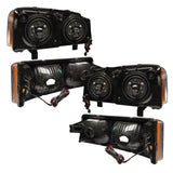 Rear view of 2003-2006 Chevy Silverado Pre-Assembled Headlights w/ Parking Lights