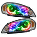 2006-2013 Chevrolet Impala Non-Projector Pre-Assembled Halo Headlights with ColorSHIFT LED halo rings.