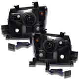 Rear view of 2005-2014 Nissan Xterra Pre-Assembled LED Halo Headlights