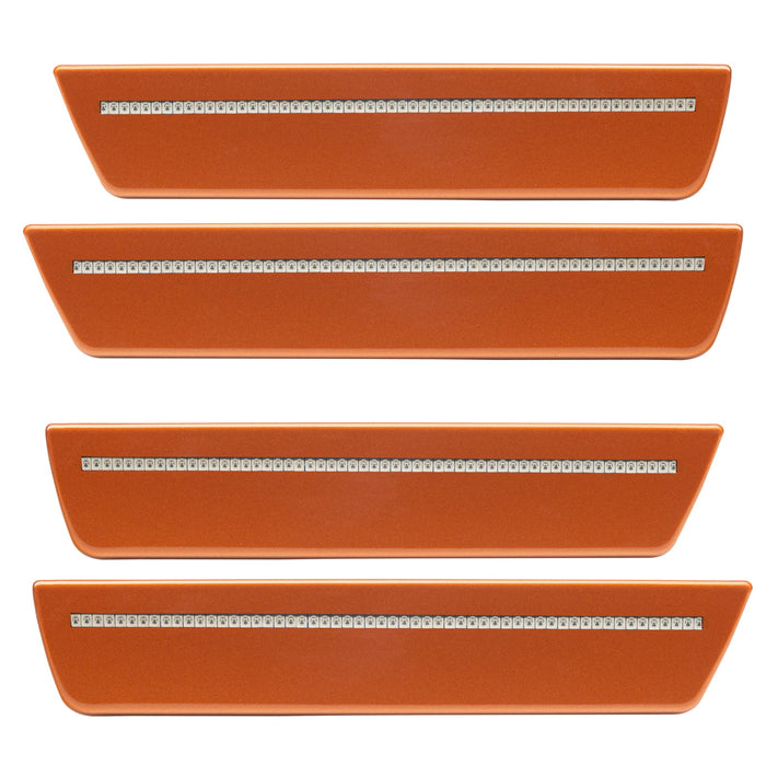 2008-2014 Dodge Challenger Concept Sidemarker Set with burnt orange paint and clear lens.