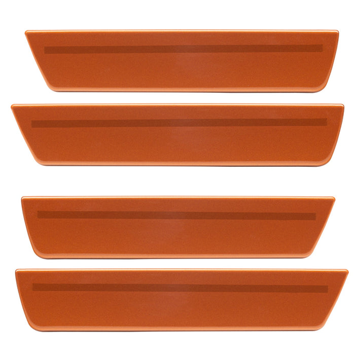 2008-2014 Dodge Challenger Concept Sidemarker Set with burnt orange paint and ghost lens.