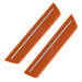 2011-2014 Dodge Charger Concept Sidemarker Rear Set with burnt orange paint and clear lenses.
